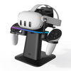 KIWI DESIGN stacja ładująca RGB do Meta Quest 3 / 3S | także Meta Quest 2 / Oculus Quest 2, Meta Quest Pro