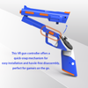 VortexVR pistolet na kontrolery do Meta Quest 3 / 3S | replika zabawkowa, uchwyt na kontrolery